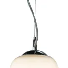 Candelabru cu patru lumini pe o bară liniară din sticlă suflată, fabricat în Italia - Soffio Viadurini