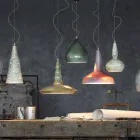 candelabru retro suspensie artizan ceramic Ferroluce Viadurini