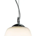 Lampă suspendată cu două lumini din sticlă suflată manual, fabricată în Italia - Soffio Viadurini