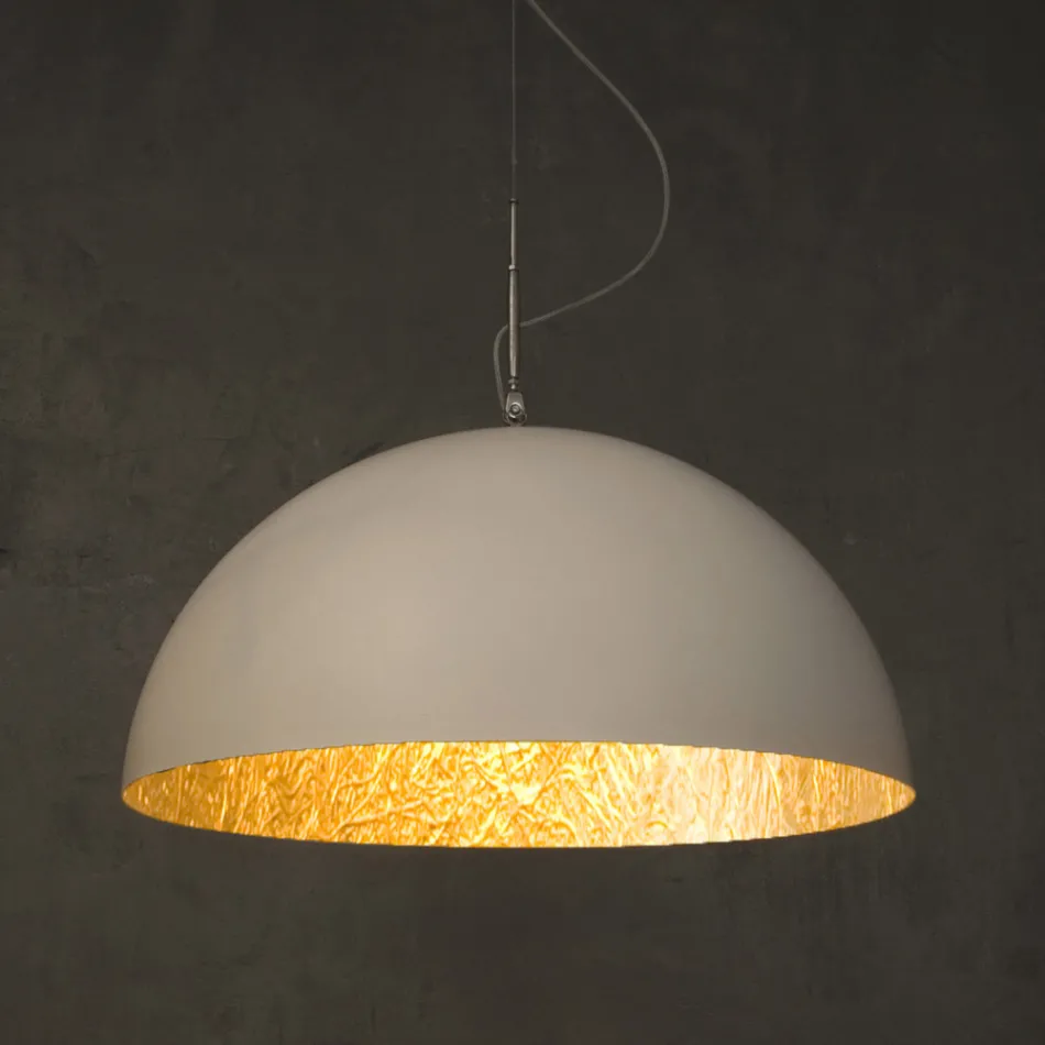 Candelabru suspendat din Laprene si Nebulit - Mezza Luna de In-es.artdesign Viadurini