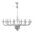 Candelabru în stil clasic din sticlă venețiană suflată manual - Vanity