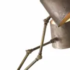 candelabru stil industrial din fier și alamă Reporter Il Fanale Viadurini