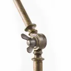 candelabru stil industrial din fier și alamă Reporter Il Fanale Viadurini