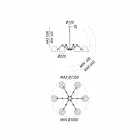 candelabru stil industrial din fier și alamă Reporter Il Fanale Viadurini