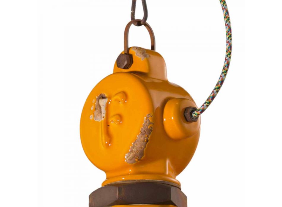 Stilul industrial candelabru de epocă clopot Jillian Ferroluce Viadurini