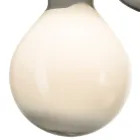 Candelabru cu trei lumini pe o bază rotundă din sticlă încapsulată, fabricat în Italia - Iride Viadurini