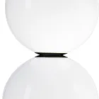 Lumira - Candelabru vertical cu trei lumini din sticlă încapsulată, fabricat în Italia Viadurini