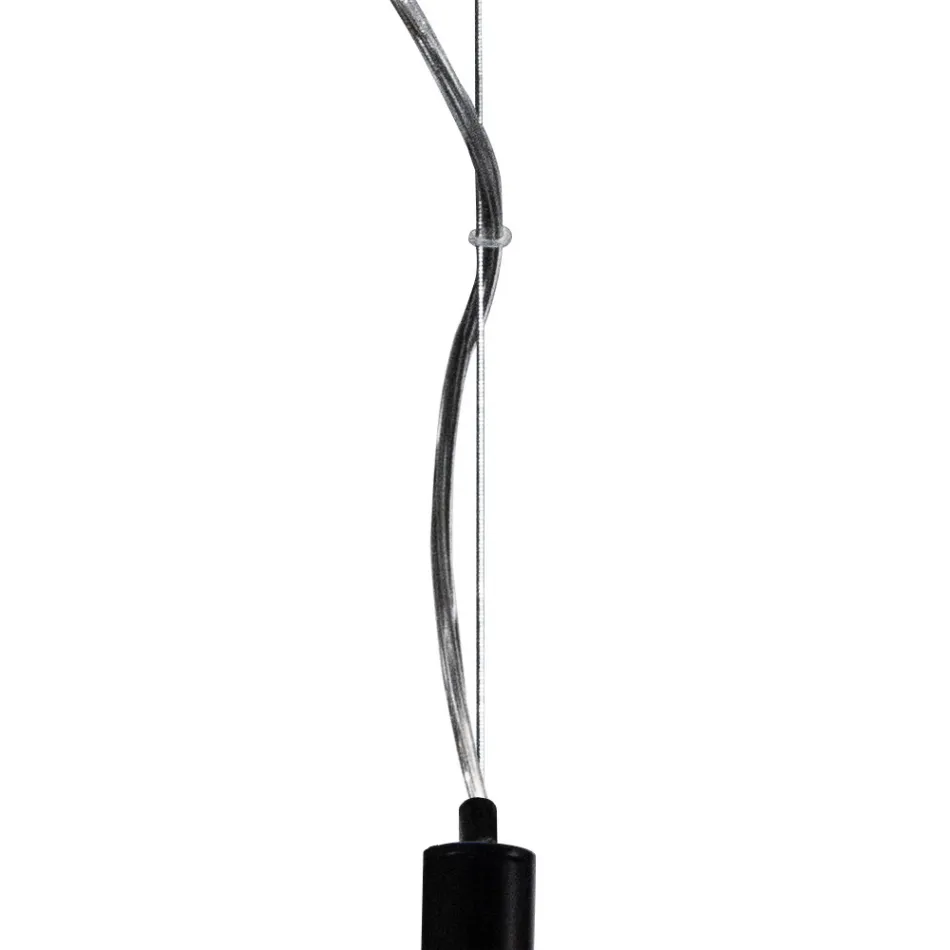 Lumira - Candelabru vertical cu trei lumini din sticlă încapsulată, fabricat în Italia Viadurini