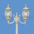Lampă 2 Lumini Stil Vintage din Aluminiu Alb Fabricat în Italia - Dodo Viadurini