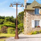 Lampa 2 Lumini Stilul Vintage din Aluminiu si Alama Made in Italy - Adela Viadurini