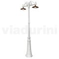 Lampa 2 Lumini Stilul Vintage din Aluminiu si Alama Made in Italy - Adela