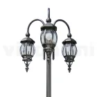Lampăr 3 Lumini Stil Vintage din Aluminiu Antracit Fabricat în Italia - Empire Viadurini