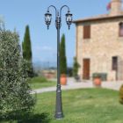 Lampă 3 Lumini Stil Vintage din Aluminiu Antracit Fabricat în Italia - Empire Viadurini