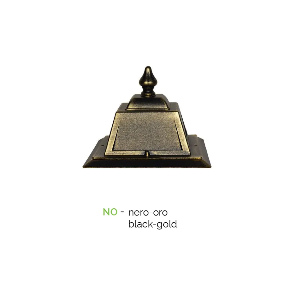 Lampăr cu 3 lumini stil vintage din aluminiu și sticlă Made in Italy - Doroty Viadurini