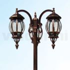 Lampă 3 Lumini Stil Vintage din Aluminiu Made in Italy - Leona Viadurini