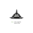 Lampăr 2 Lumini din Aluminiu și Sticlă Made in Italy Vintage - Janira Viadurini