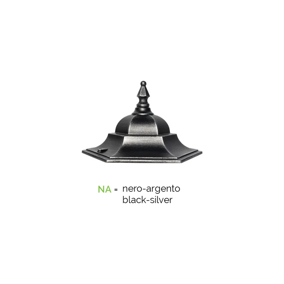 Lampăr 2 Lumini din Aluminiu și Sticlă Made in Italy Vintage - Janira Viadurini