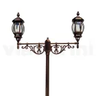 Lampă 2 Lumini Stil Vintage din Aluminiu Made in Italy - Leona Viadurini