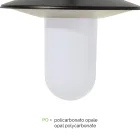 Lampăr cu 3 lumini stil vintage din aluminiu gri Fabricat în Italia - Belen Viadurini