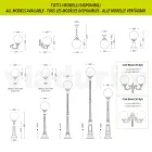 Lampă stradală de 110 cm înălțime din acril și aluminiu antracit Made in Italy - Trovaantracit Viadurini