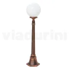 Lampa stradala inaltime de 110 cm din acrilic negru si aluminiu fabricata in Italia - Trovanero Viadurini