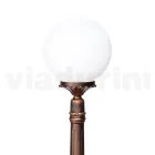 Lampă stradală înaltă de 145 cm din acril negru și aluminiu fabricată în Italia - Trovanero Viadurini