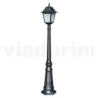 Lampa stradala inaltime de 152 cm din sticla antracit si aluminiu Made in Italy - Scintilla Viadurini