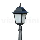 Lampa stradala inaltime de 152 cm din sticla antracit si aluminiu Made in Italy - Scintilla Viadurini