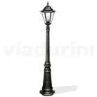 Lampa de gradina inaltime de 154 cm din sticla si 5 finisaje aluminiu - Pinako Viadurini