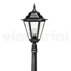 Lampa de gradina inaltime de 154 cm din sticla si 5 finisaje aluminiu - Pinako Viadurini