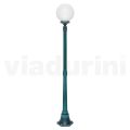 Lampa stradala inaltime de 172 cm din acril negru si aluminiu fabricata in Italia - Trovanero