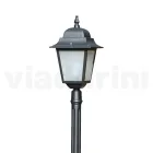 Lampa stradala inaltime de 178 cm din sticla antracit si aluminiu Made in Italy - Scintilla Viadurini