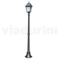 Lampa stradala inaltime de 178 cm din sticla antracit si aluminiu Made in Italy - Scintilla