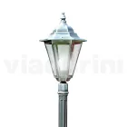 Lampa de gradina inaltime de 179 cm din sticla si 5 finisaje aluminiu - Pinako Viadurini