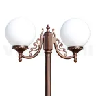 Lampă stradală înaltă de 200 cm din acril negru și aluminiu fabricată în Italia - Trovanero Viadurini