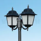 Lampa stradala inaltime de 208 cm din sticla antracit si aluminiu Made in Italy - Scintilla Viadurini