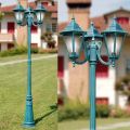 Lampa de gradina inaltime de 211 cm din sticla si 5 finisaje aluminiu - Pinako