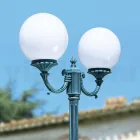 Lampa stradala inaltime de 212 cm din acril negru si aluminiu Made in Italy - Trovanero Viadurini