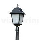 Lampa stradala inaltime de 214 cm din sticla antracit si aluminiu Made in Italy - Scintilla Viadurini