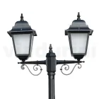 Lampa stradala inaltime de 219 cm din sticla antracit si aluminiu Made in Italy - Scintilla Viadurini