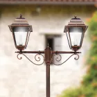 Lampa stradala inaltime de 264 cm pentru gradina din sticla si aluminiu turnat sub presiune - Alchimist Viadurini