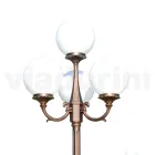 Lampă stradală înaltă de 270 cm din acril negru și aluminiu Made in Italy - Trovanero Viadurini