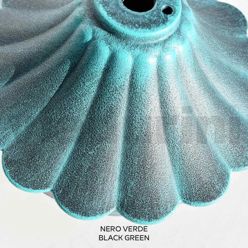 Lampă stradală înaltă de 270 cm din acril negru și aluminiu Made in Italy - Trovanero Viadurini