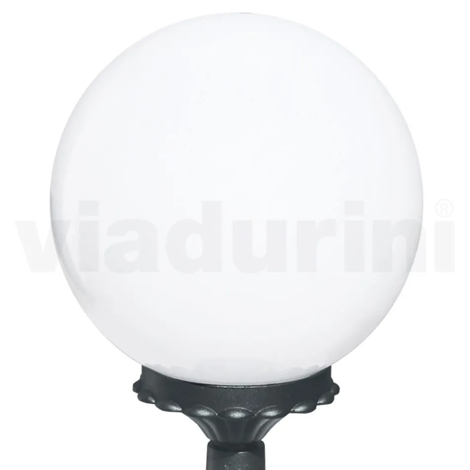 Lampă stradală de 47 cm înălțime din acril și aluminiu antracit Made in Italy - Trovaantracit Viadurini