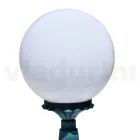 Lampă stradală înaltă de 47 cm din acril negru și aluminiu fabricată în Italia - Trovanero Viadurini