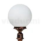 Lampa stradala inaltime de 69 cm din acril negru si aluminiu fabricata in Italia - Trovanero Viadurini