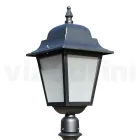 Lampă stradală de 76 cm înălțime din sticlă antracit și aluminiu Made in Italy - Scintilla Viadurini
