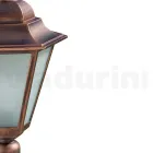 Lampa de gradina inaltime de 79 cm din sticla si 5 finisaje aluminiu - Pinako Viadurini