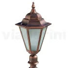 Lampa de gradina inaltime de 79 cm din sticla si 5 finisaje aluminiu - Pinako Viadurini