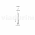 Lumină slabă pentru exterior în aluminiu produsă în Italia, Kristel Viadurini